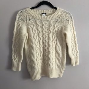J. Crew cable knit sweater